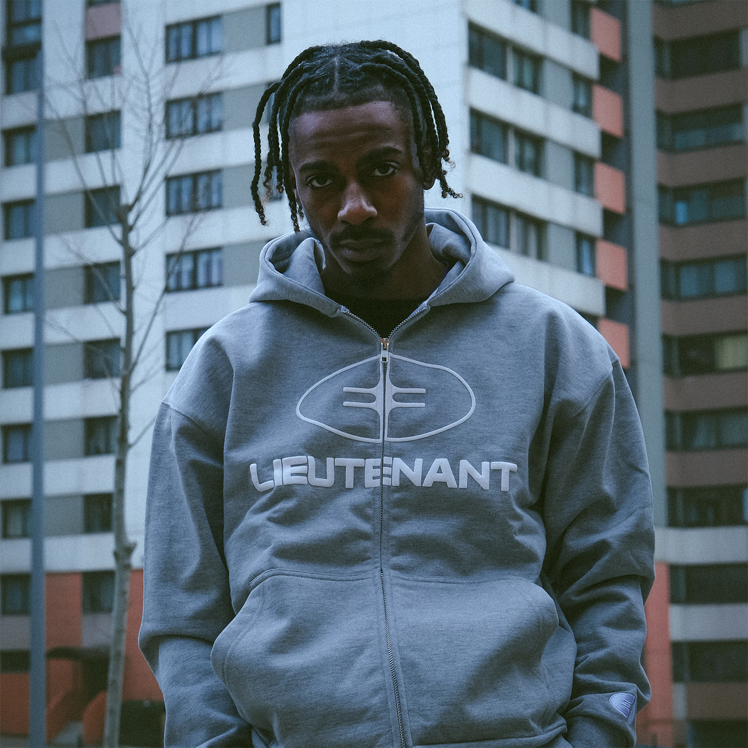 ENSEMBLE ZIPPÉ "LIEUTENANT" - GRIS