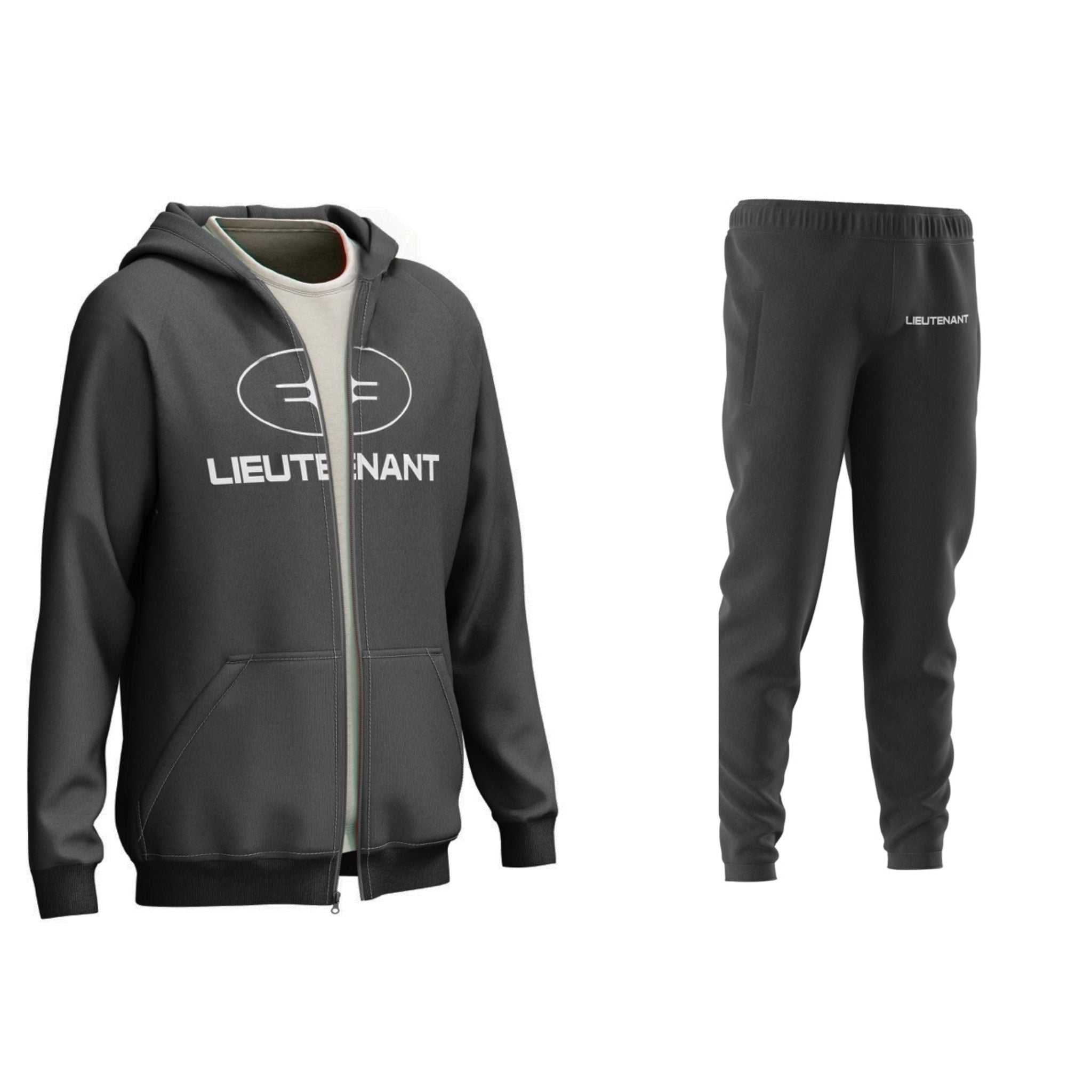 ENSEMBLE ZIPPÉ "LIEUTENANT" - NOIR